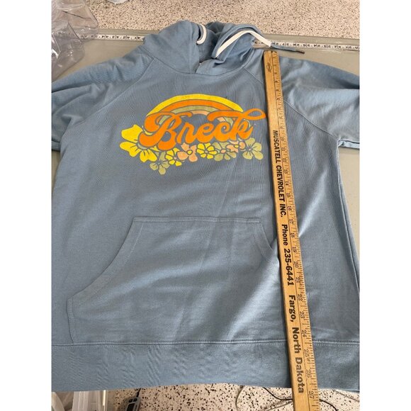 Good Land Supply Co Breck Pullover Hoodie Mens Medium Blue Cotton Polyester NEW - Picture 8 of 9